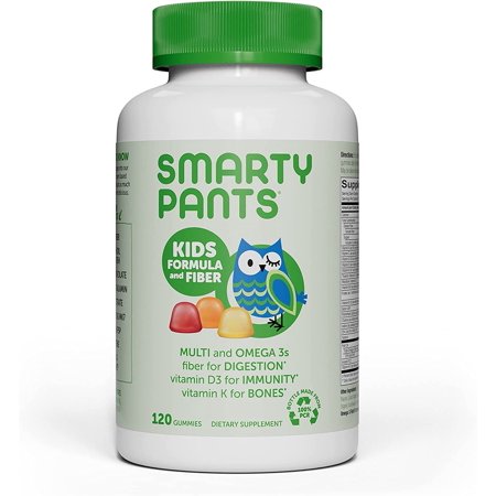 SmartyPants Kids Formula and Fiber Multivitamin Gummies 120 ct Pack of 3