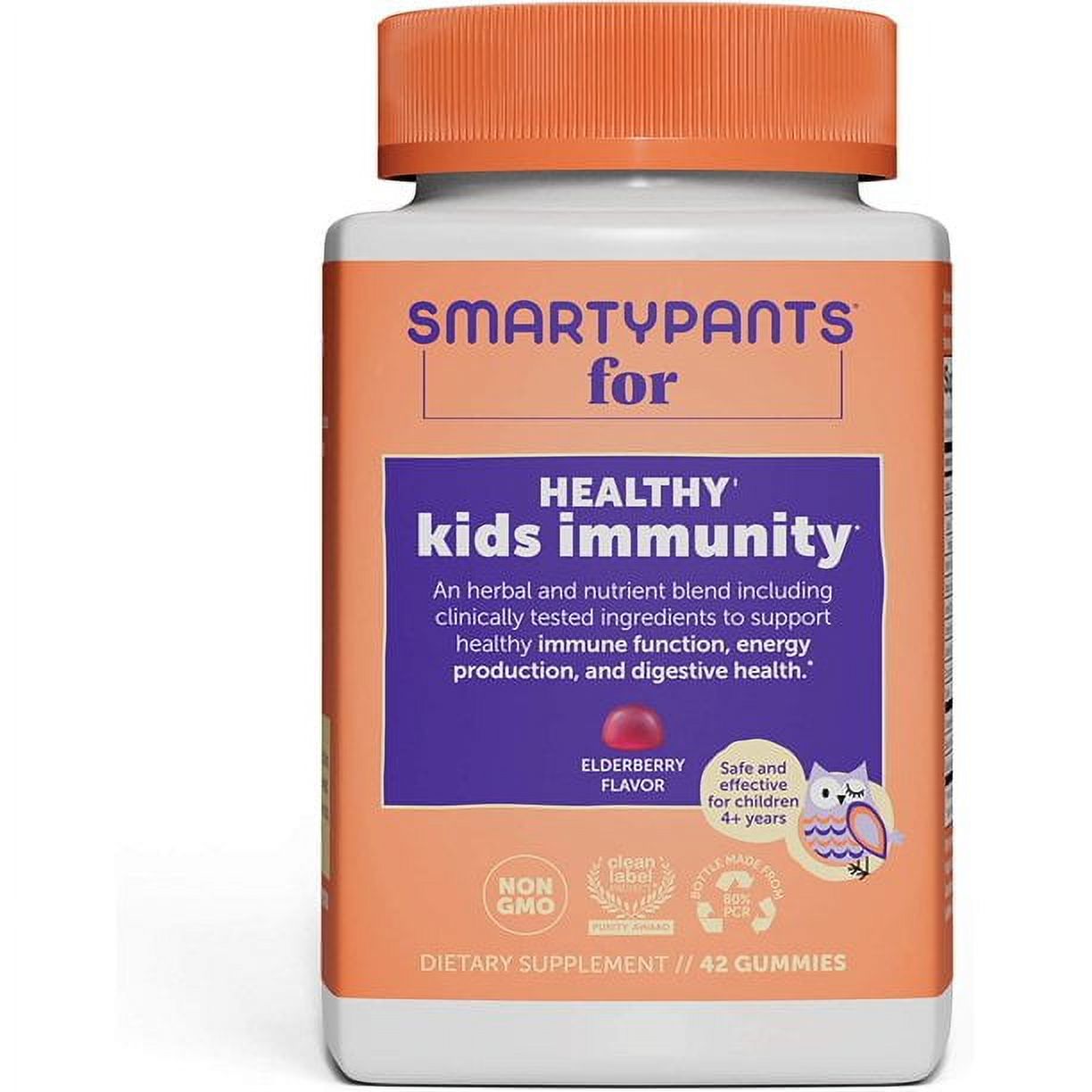 SmartyPants Kids Immunity Daily Gummy Multivitamins Probiotic 42
