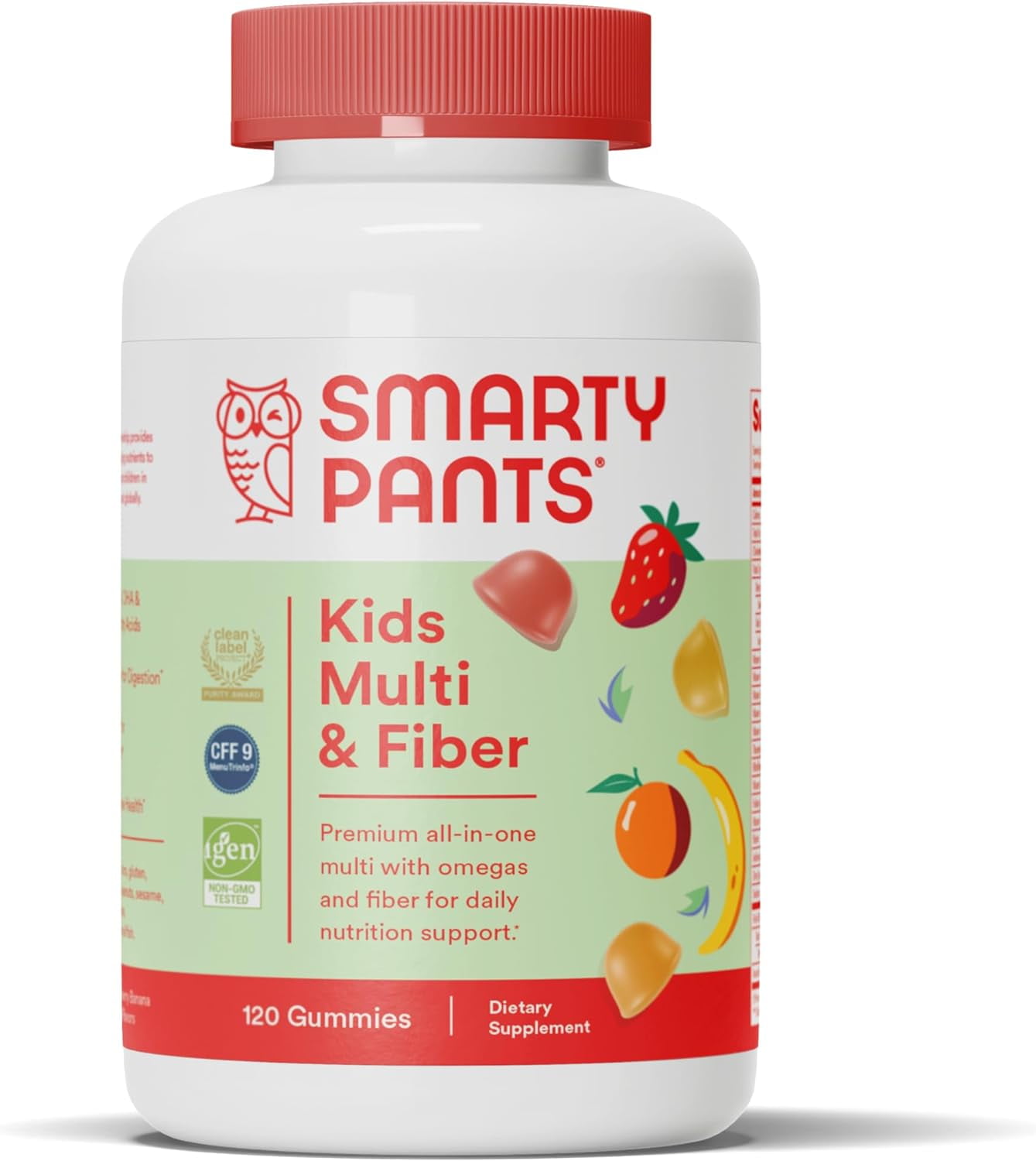 SmartyPants Kids Multivitamin Gummies and Fiber Supplement Omega 3 Fish Oil (EPA/DHA), Vitamin