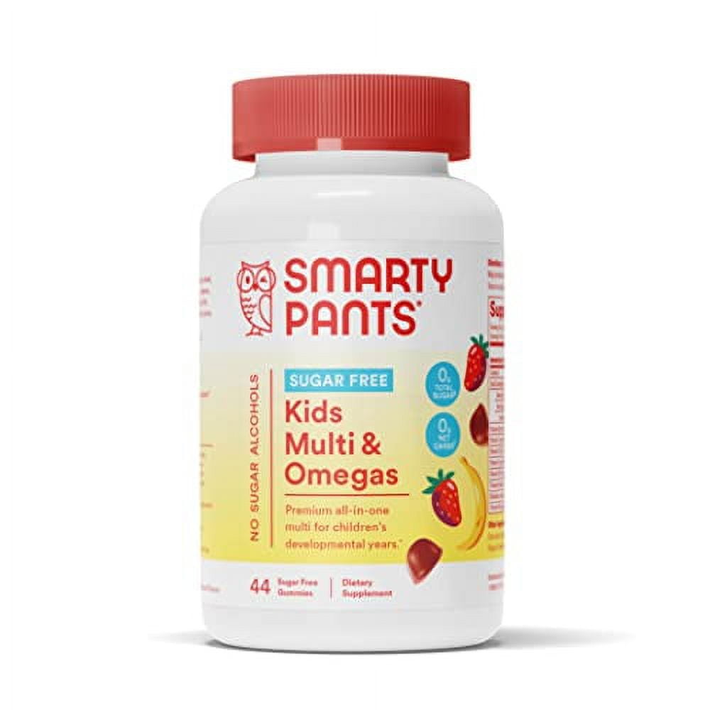 SmartyPants Kids Multivitamin Gummies, Sugar Free Gummies with Vitamin C, D, B6, and Zinc for