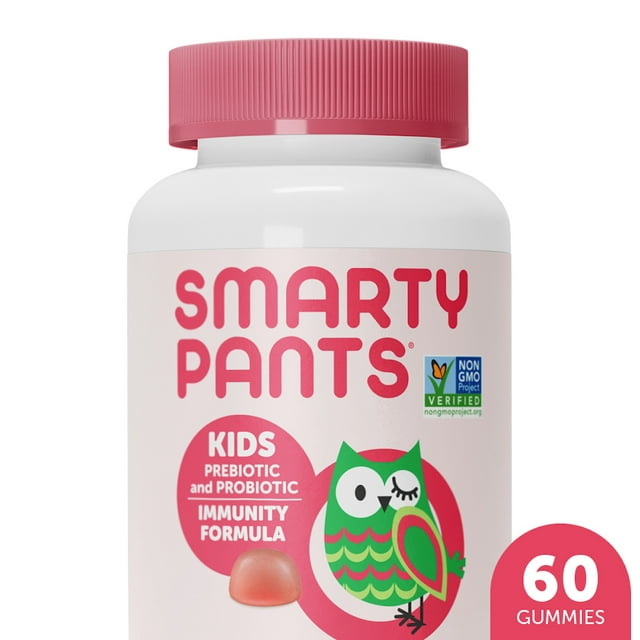 SmartyPants Kids Prebiotic & Probiotic Immunity & Digestive Health Gummy Vitamins - Strawberry CrÃ¨me - 60ct