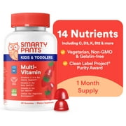 SmartyPants Kids & Toddler Multivitamin Gummies, Wellness Supplement for Kids, Vitamin C, B12, 60 ct