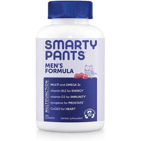 SmartyPants Men's Formula Multivitamin Gummies, 120 Ct, Pack of 2