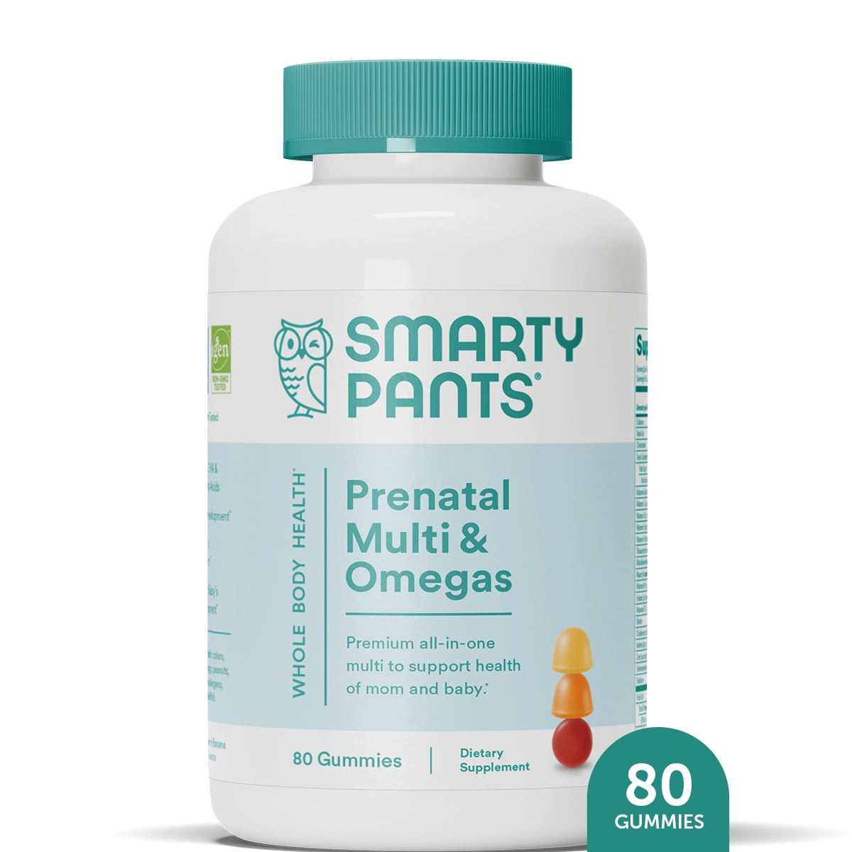 SmartyPants Prenatal Multi & Omega3 Fish Oil Gummy Vitamins with DHA