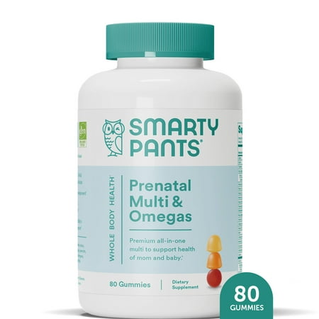 SmartyPants Prenatal Multi & Omega-3 Fish Oil Gummy Vitamins with DHA & Folate - 80 ct