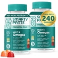 thumbnail image 1 of SmartyPants Prenatal Plus Multi & Omega-3 Gummies 2-Pack, Improved Formula, 50% Less Sugar, 120 Ct Ea, 1 of 10