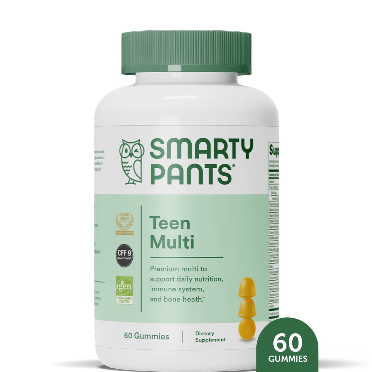 SmartyPants Teen Multi Gummy Vitamins with D3, C & B12 - 60ct - Walmart.com