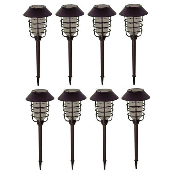 Smartyard Alpan Solar LED Pathway Lights - 8 pack - 10 Lumens Lighting, - NEW