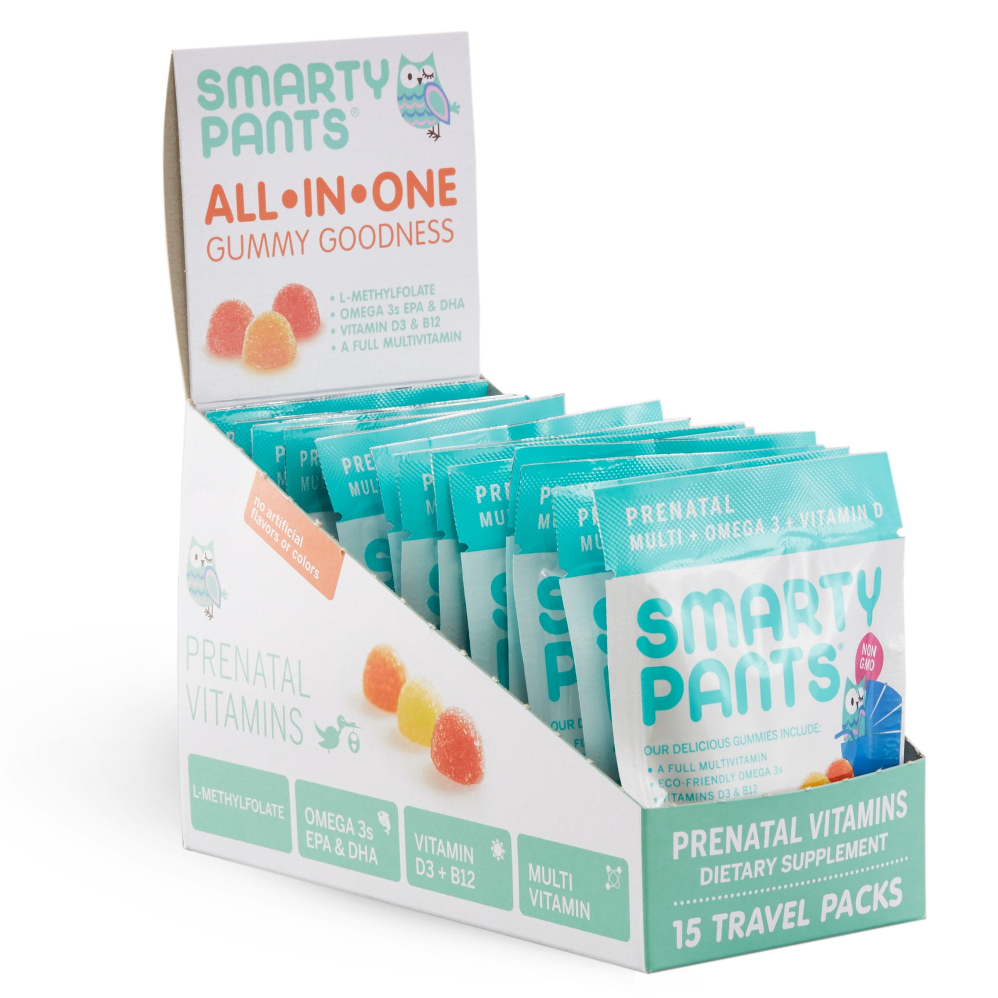 Smartypants gummy vitamins onthego! prenatal multivitamin, omega 3s
