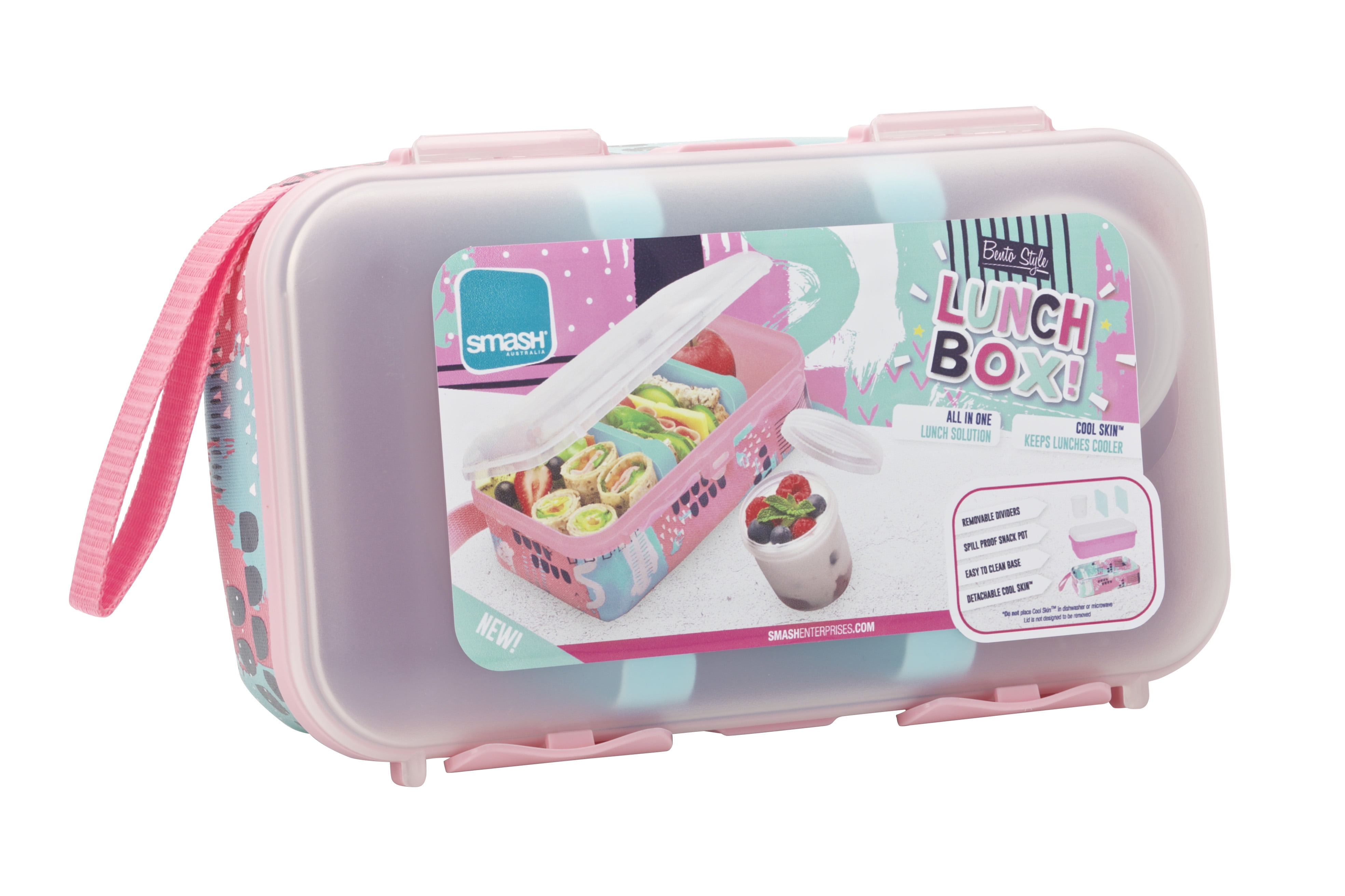 Maneki Neko Lucky Cat Bento Box Lunch Box with Fork & Spoon
