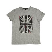 Smash Boys Sizes 4 - 12 Short Sleeve Shirt Top British Invasion Tee 32945-4 grey