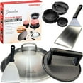 thumbnail image 1 of Smash Burger Press Kit: 7" Cast Iron Grill Press, 12" Melting Dome, 3-in-1 Patty Maker, 4.3" Spatula & 4" Scraper, Griddle Accessories for Blackstone, Grills, Flat Top, BBQ, Fry Pan$$Garden & Patio, 1 of 6