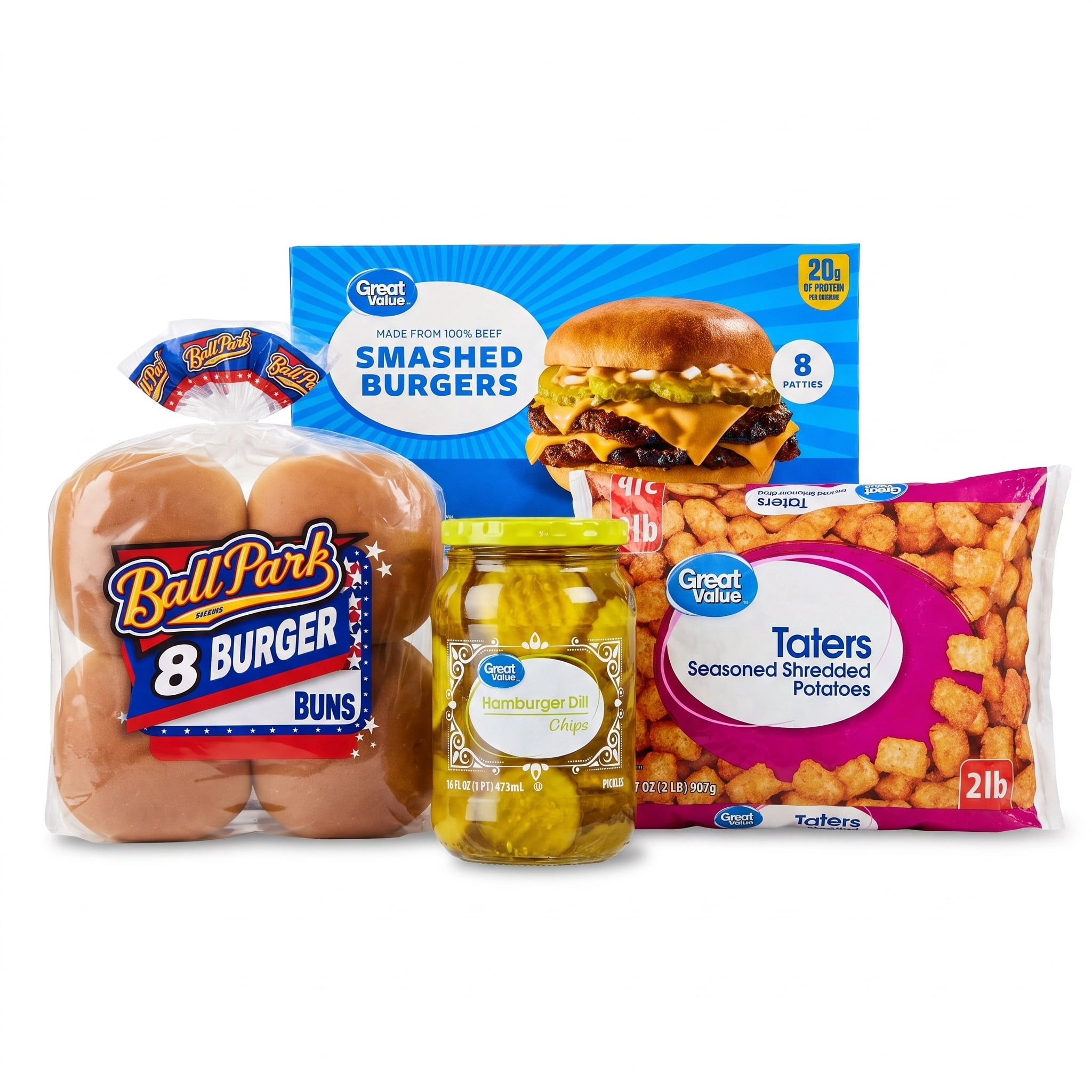 Smash Burger and Tater Tots Meal Bundle