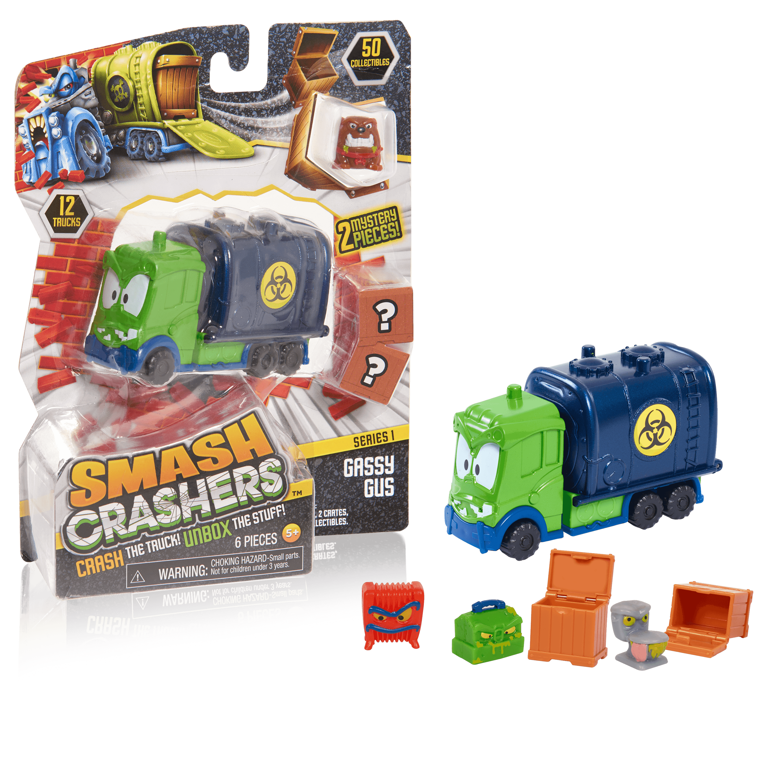 Smash Crashers Trucks and Mystery Mini Figures Unboxing 