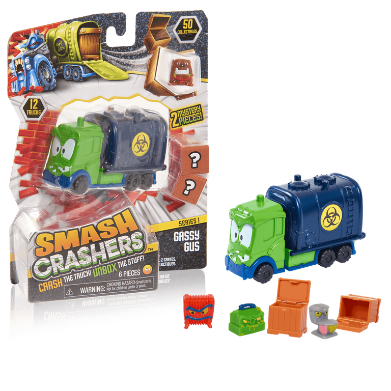 Smash Crashers Garbage Gary & Rusty Rigs - 2 pack bundle