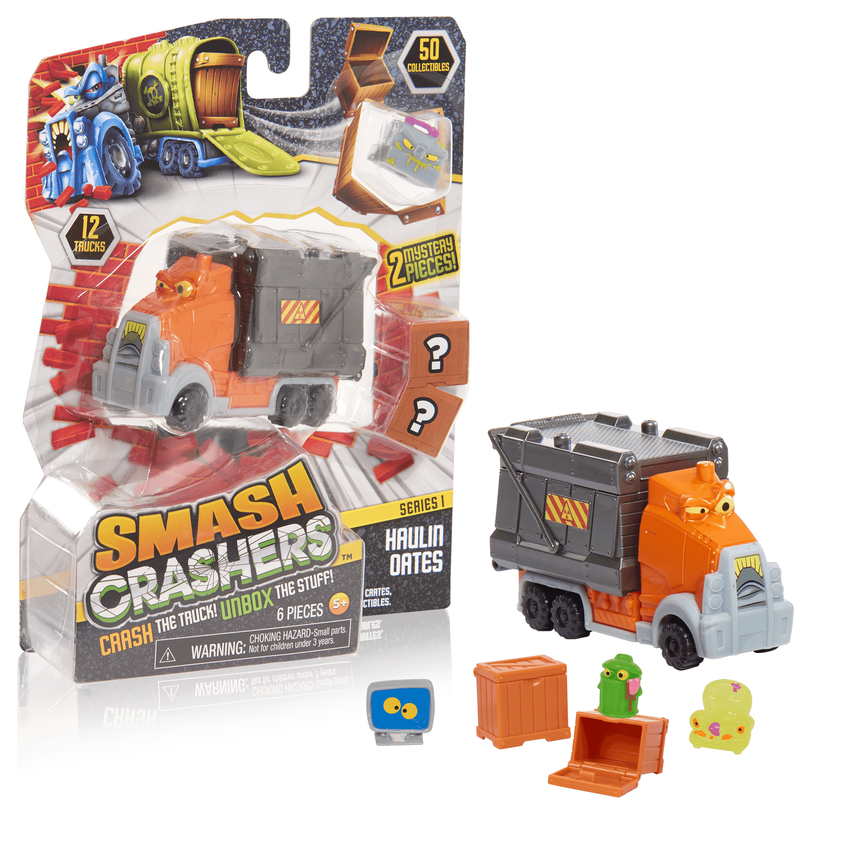 Set Of 3 Smash Crashers - Series 1 (Out Of 50 Collectibles)