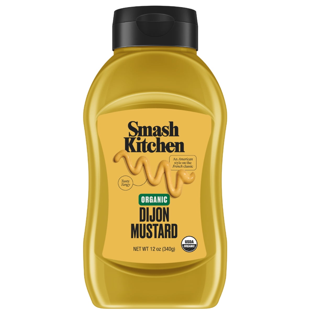 Smash Kitchen Organic Dijon Mustard, 12 oz Bottle