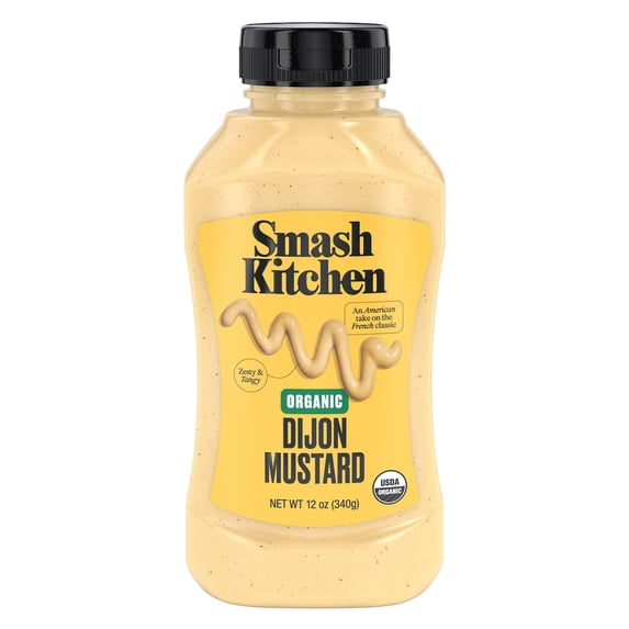 Smash Kitchen Organic Dijon Mustard, 12 oz Bottle