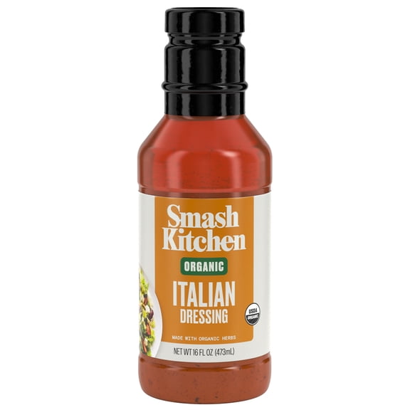 Smash Kitchen Organic Italian Salad Dressing, 16 fl oz
