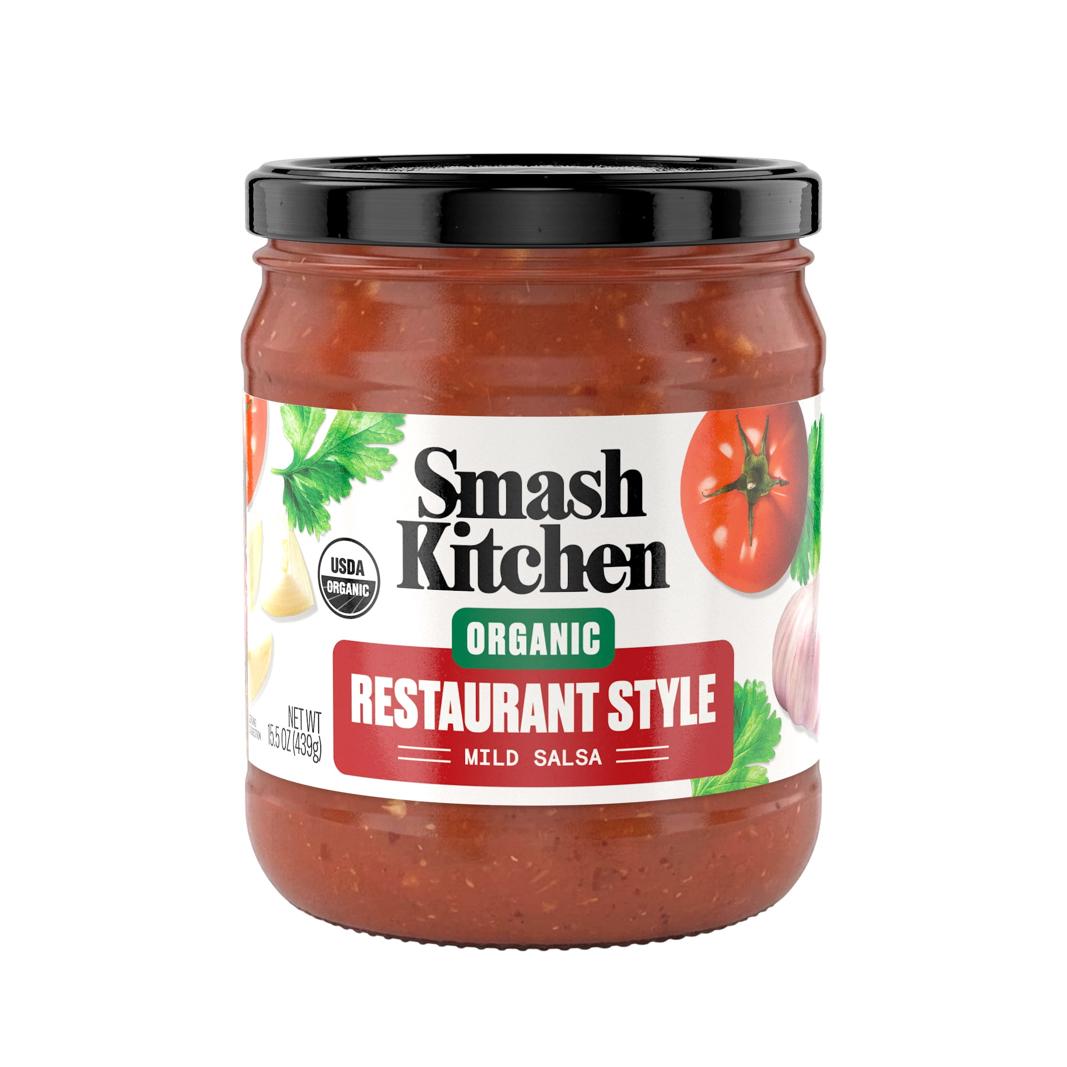 Smash Kitchen Smash Kitchen Organic Mild Restaurant Style Salsa Dip, 15.5 oz ...