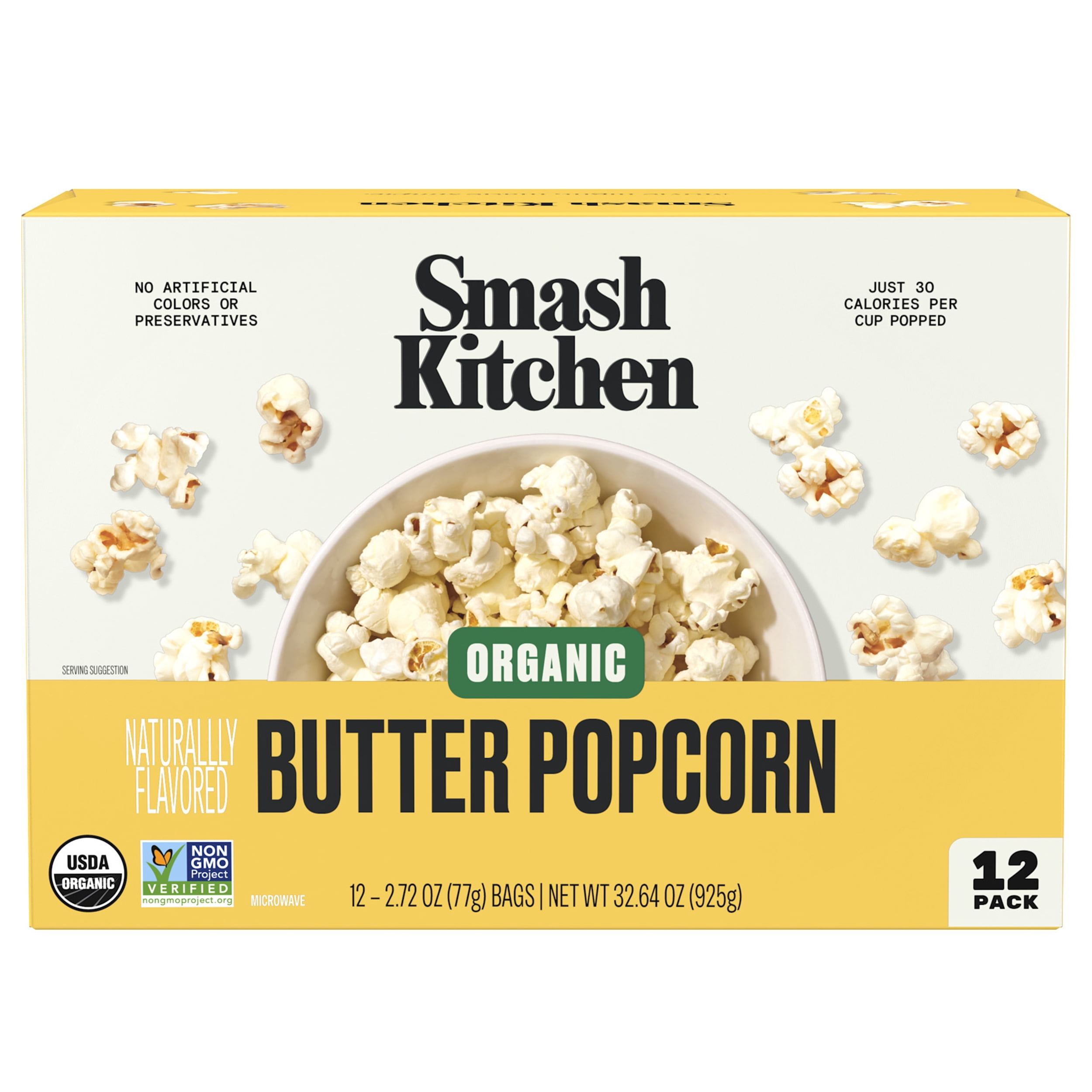Smash Kitchen Organic Non-GMO Microwavable Naturally Flavored