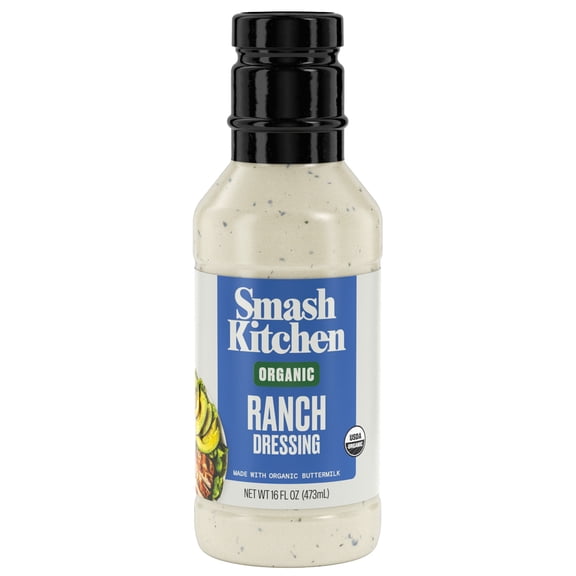 Smash Kitchen Organic Ranch Salad Dressing, 16 fl oz