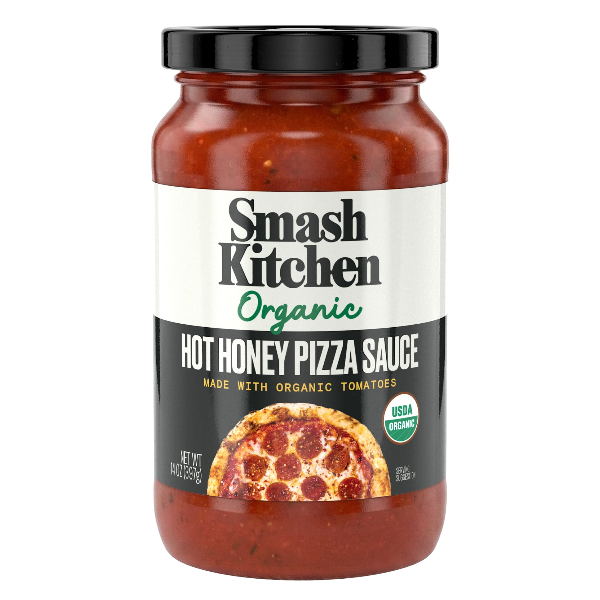 Smash Kitchen USDA Organic Hot Honey Pizza Sauce, 14 oz