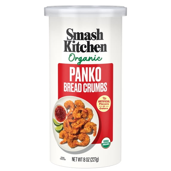 Smash Kitchen USDA Organic Non-GMO Panko Breadcrumbs, 8 oz