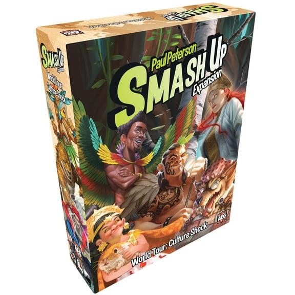 Smash Up: World Tour Culture Shock - Stand Alone Expansion (2 Players) Or Combine With Other Smash Up Titles (4 Players) - Alderac Entertainment Group (AEG), Ages 14+, 2 Players, 45 Min