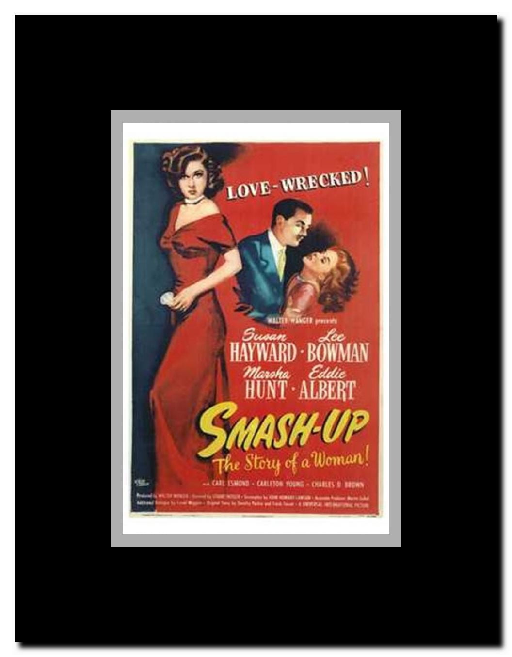 Smash Up the Story of a Woman Framed Movie Poster