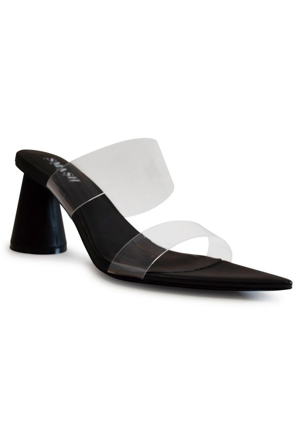 Womens Waze Pointed Toe Slip On Block Heel