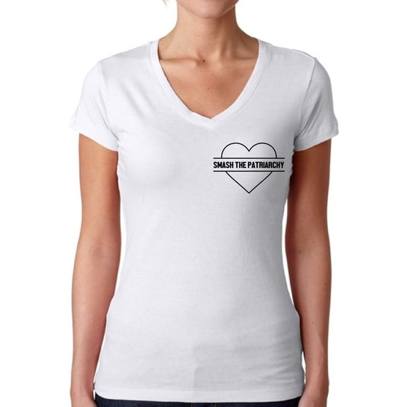 Smash the Patriarchy T Shirt Women's History Month Outfit Smash the Patriarchy Shirt Feminist V Neck Tee