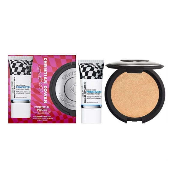 Smashbox Christian Cowan Collection Essential Pieces - Full Size Highlighter + Mini Primer Set - NEW IN BOX
