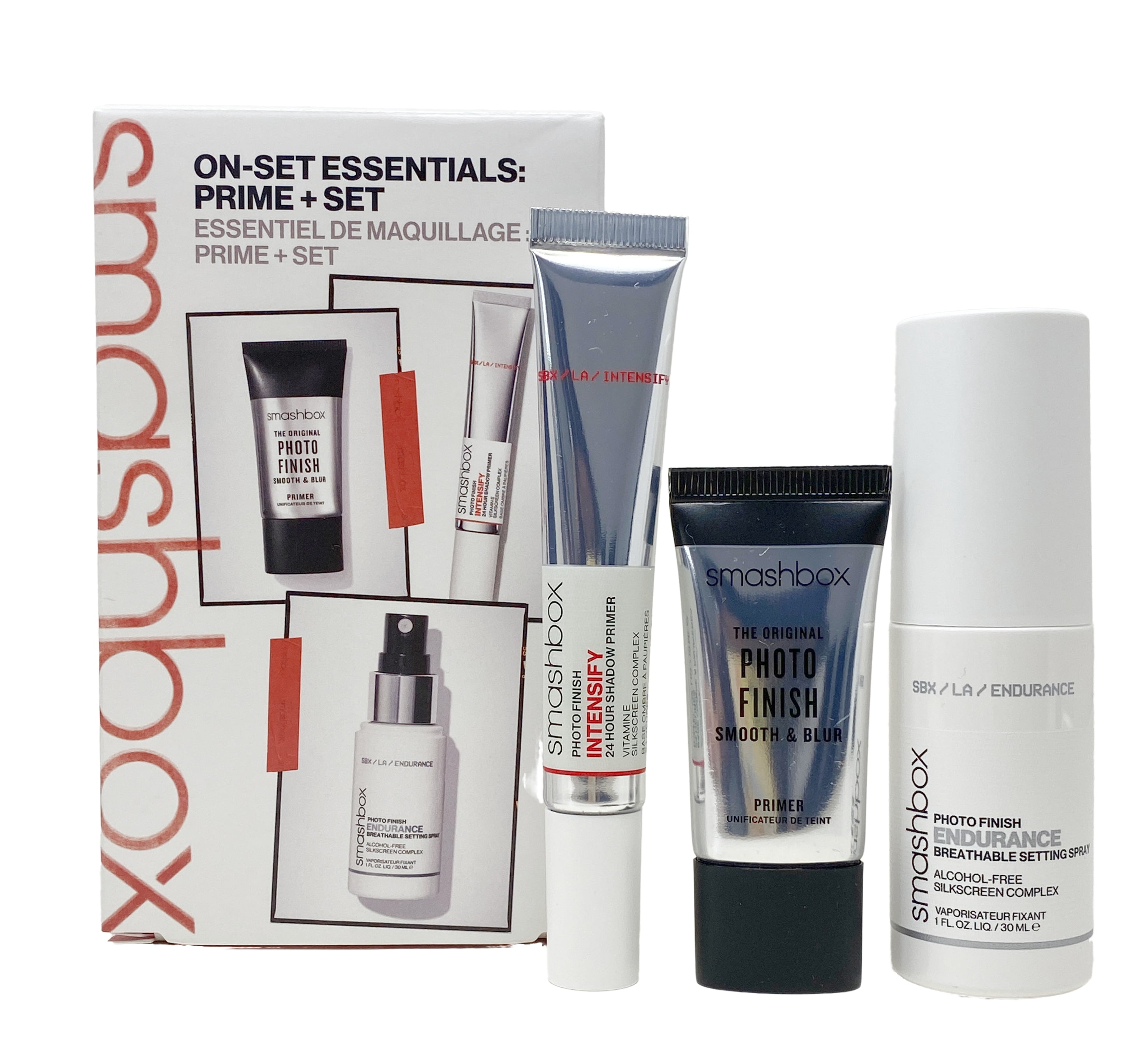 Smashbox On-Set Essentials: Prime + Set - Photo Finish Primer, Shadow Primer, and Setting Spray