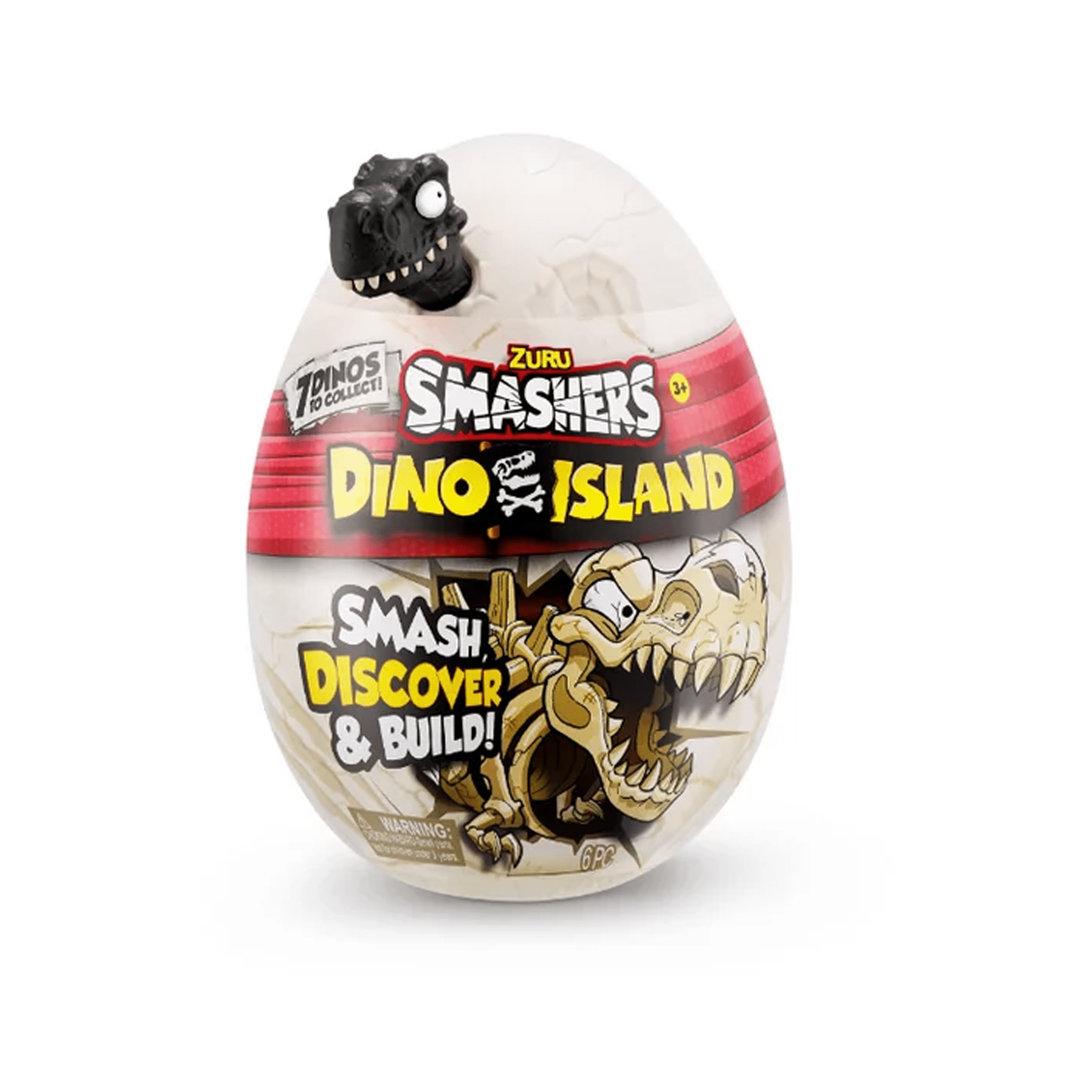 Smashers (Black) Dino Island Nano Egg by ZURU (Novelty) - Dinosaur