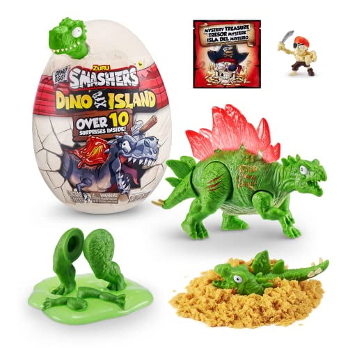 ZURU Smashers Dino Ice Age Mini Surprise Egg Gag Toys for Kids - Tricera  Slops