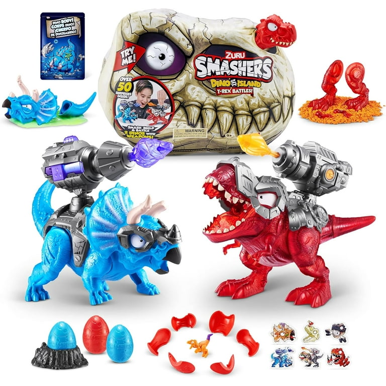 Smashers Dino Island T-Rex Battles (Red Version) by ZURU 3 Years