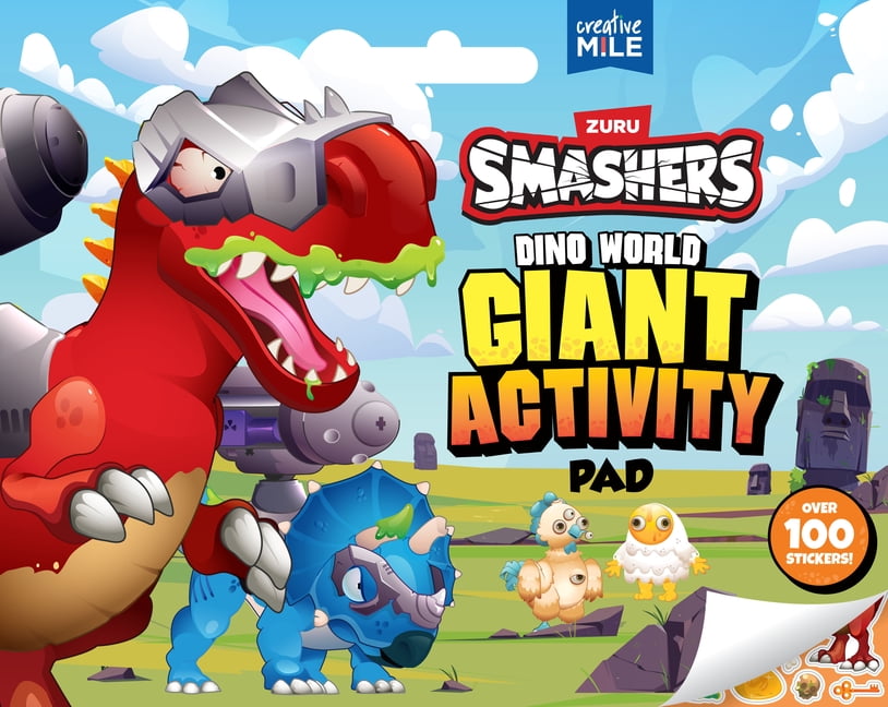 Smashers Dino World Giant Activity Pad, (Paperback)