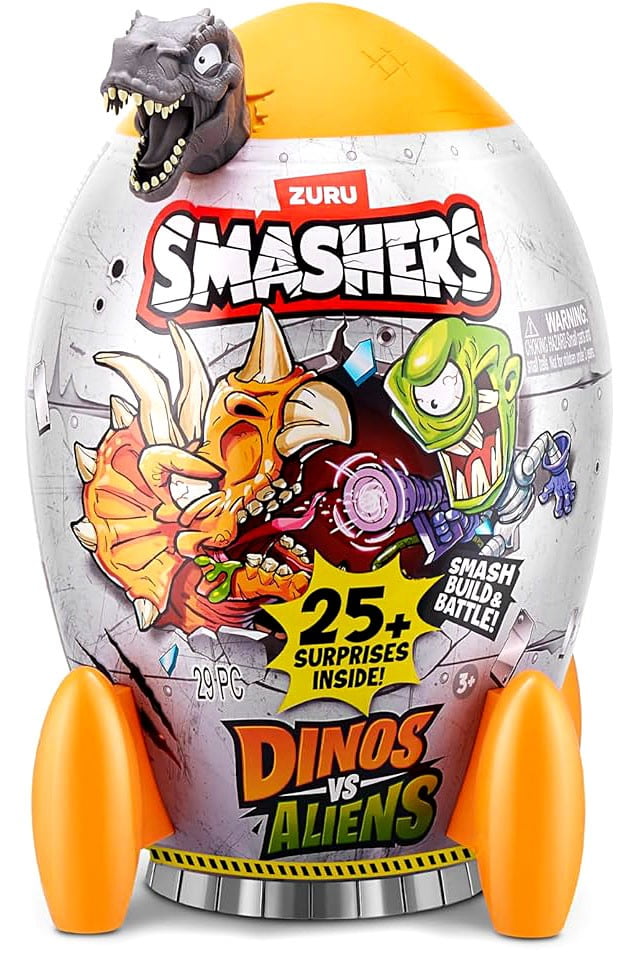 Smashers Dinos vs Aliens Rocket Mystery Pack (Spinosaurus, 25+ Surprises!)
