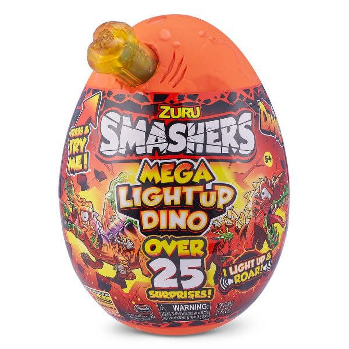 Œuf Surprise Smashers Dino Ice Age - Mega Egg Avec Plus De 25 Surprises, Slime, Sable, Figurines - Pour Enfants à Partir De 3 Ans