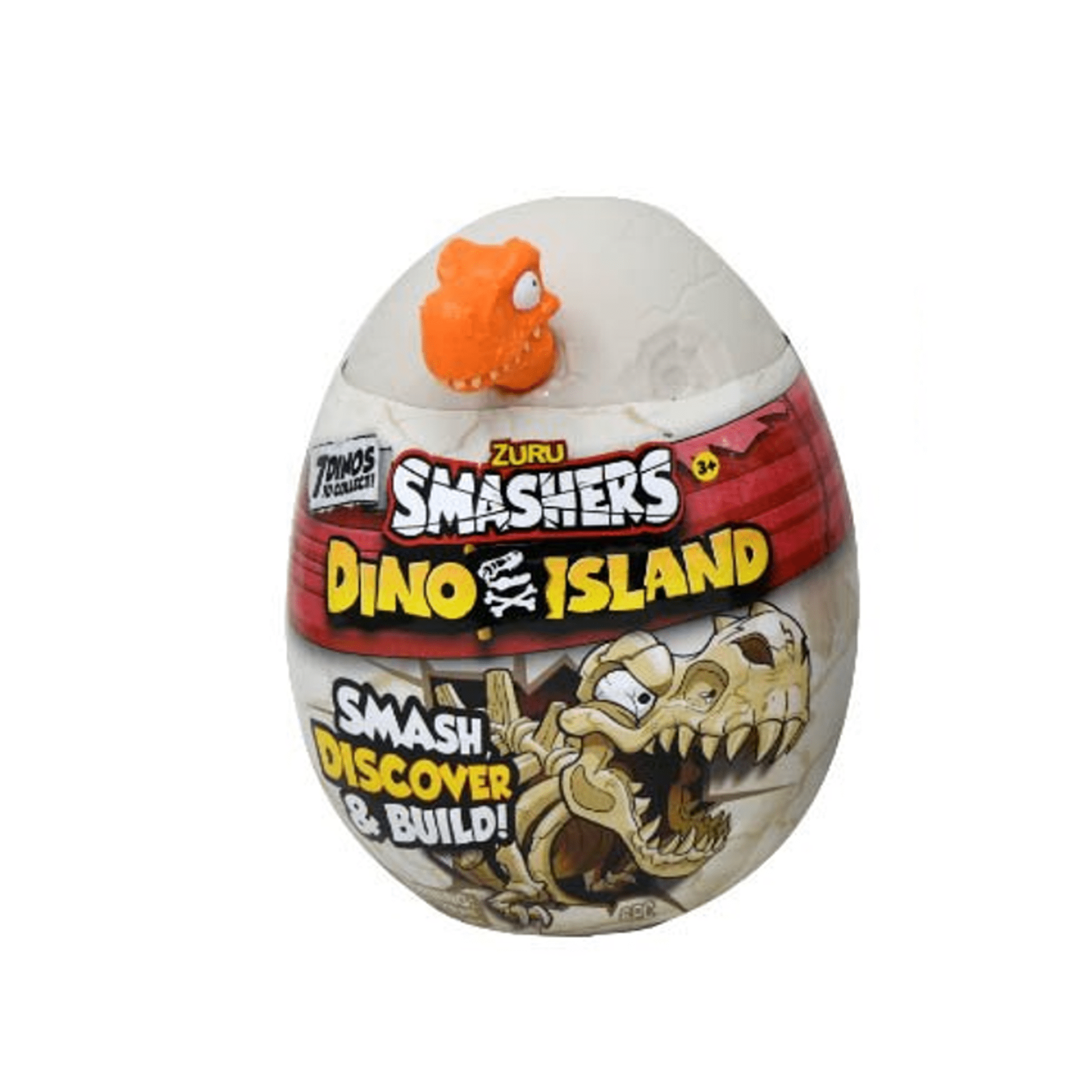 Smashers (Orange) Novelty Dino Island Nano Egg by ZURU - Dinosaur May ...