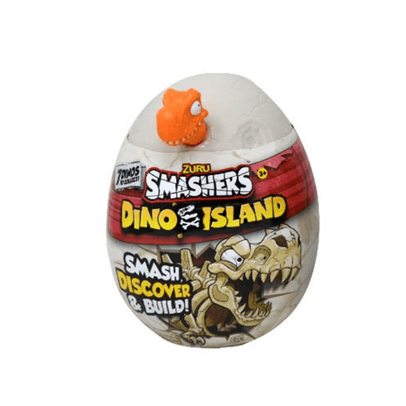 Smashers (Orange) Novelty Dino Island Nano Egg by ZURU - Dinosaur May Vary