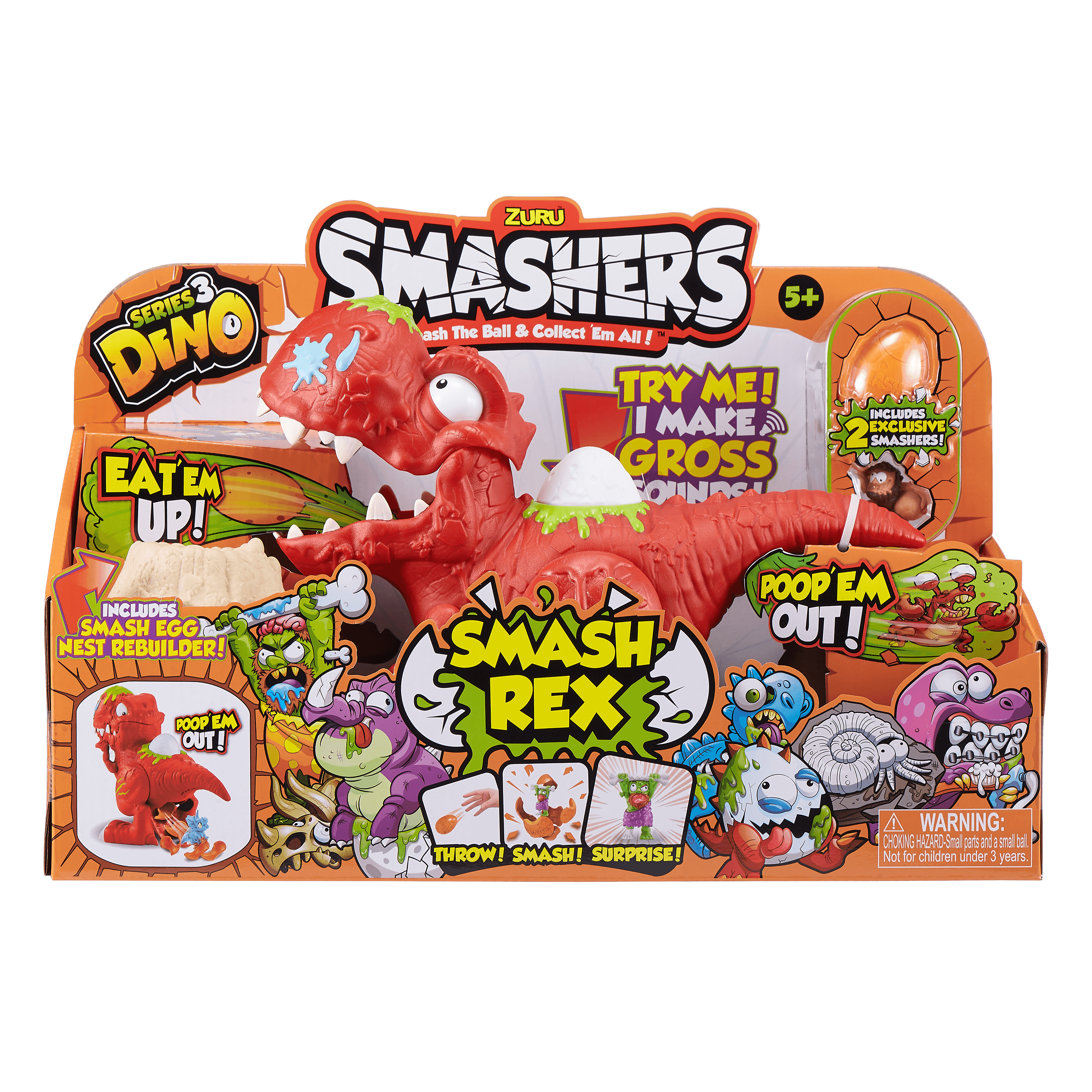 Set Of 3 Smash Crashers - Series 1 (Out Of 50 Collectibles)