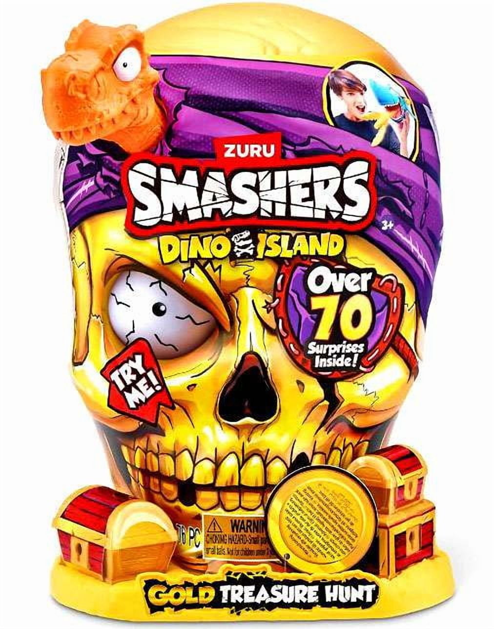 Smashers Series 5 Dino Island Giant Skull GOLD Treasure Hunt