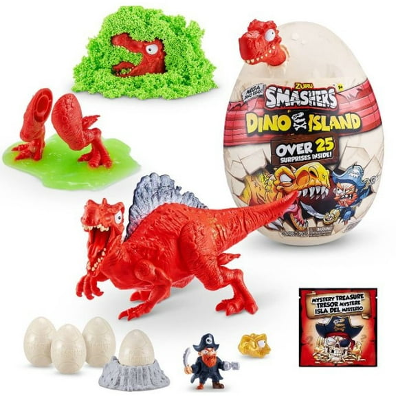 Smashers Series 5 Dino Island MEGA Mystery Egg (RED, Over 25 Surprises!)