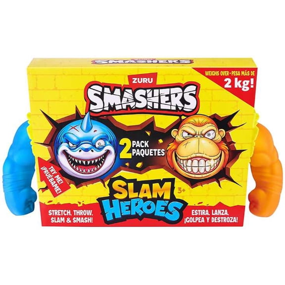 Smashers Slam Heroes Gorilla & Shark Figure 2-Pack