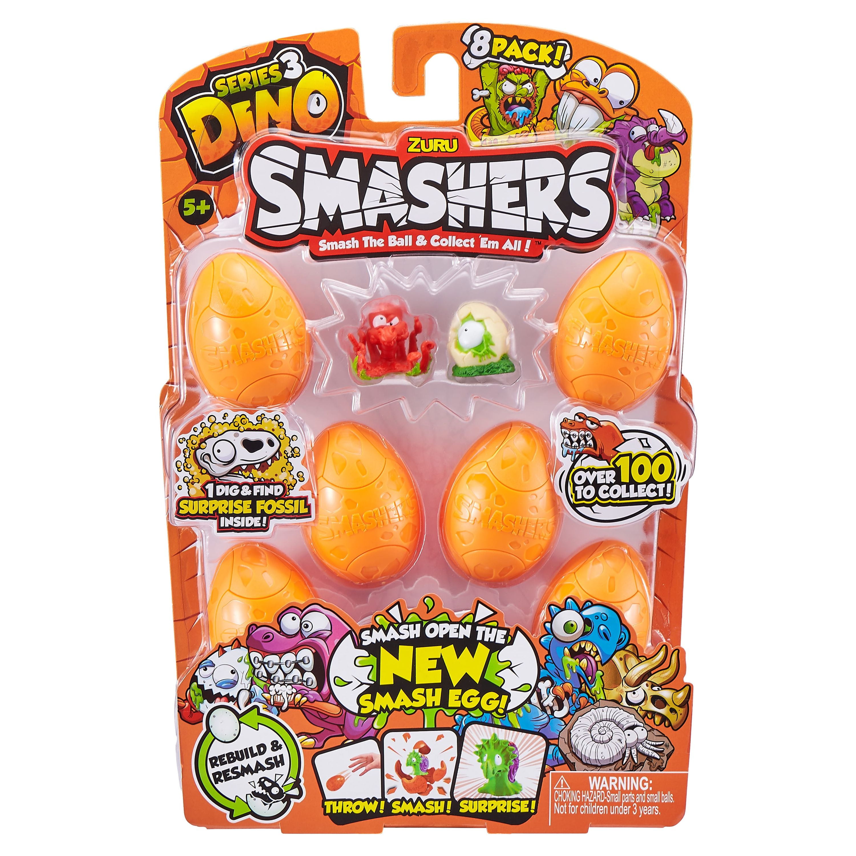 Set Of 3 Smash Crashers - Series 1 (Out Of 50 Collectibles)