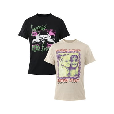 Smashing Pumpkins Men's & Big Men's Graphic Tees with Short Sleeves, 2-Pack, Sizes S-3XL