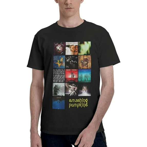 Smashing Pumpkins The Rock Smashing Music Pumpkins Band T Shirt Man's Casual Tee Summer Crew Neck Short Sleeve T-Shirts