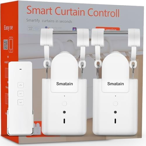Smatain Smart Curtain Control Openr, Remote Control Curtain Robot, WiFi ...